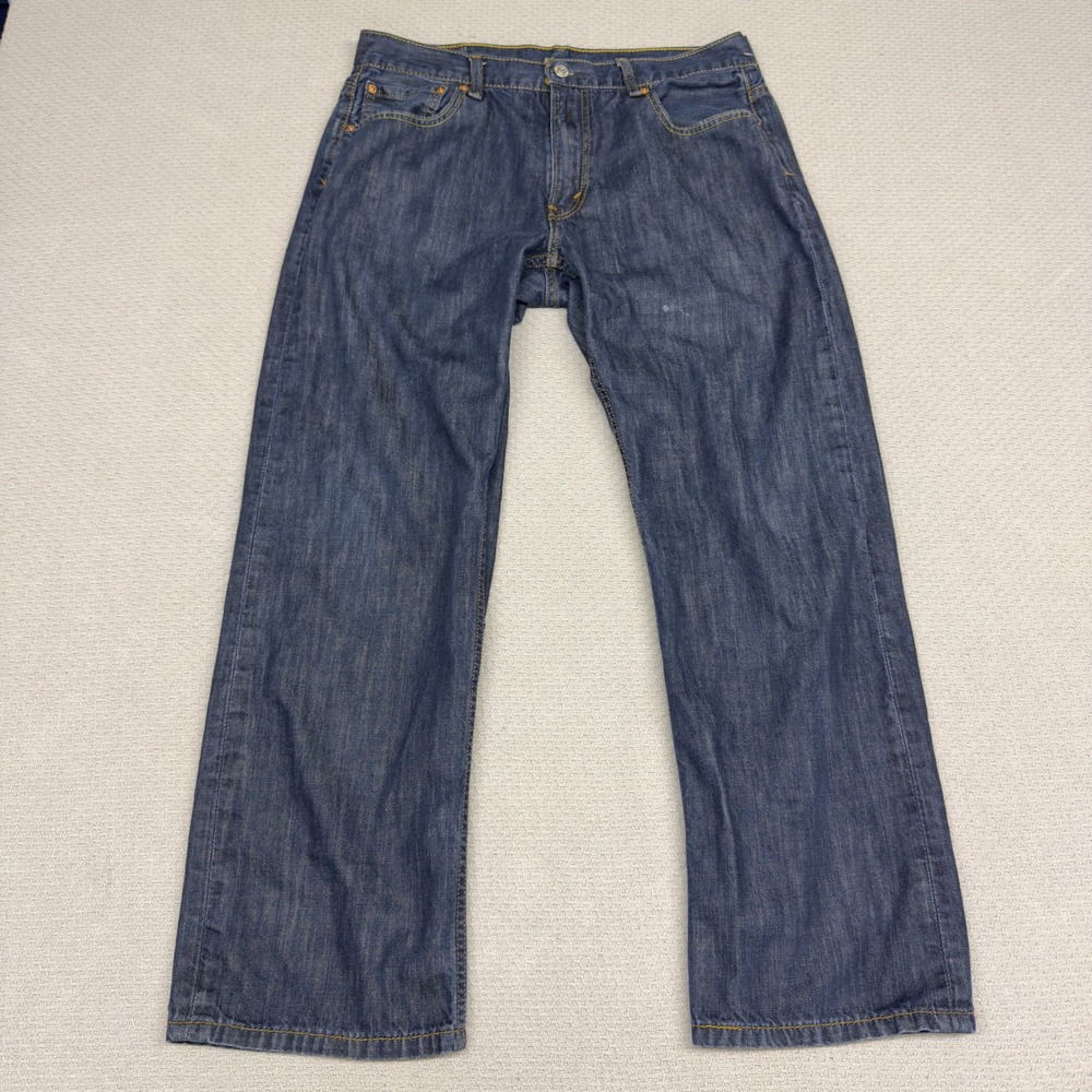 Levis 569 Jeans Mens 33x32 Blue Denim Loose Straight Baggy Y2k Casual